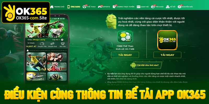 Điều kiện cùng thông tin cần chuẩn bị trước khi tải app OK365